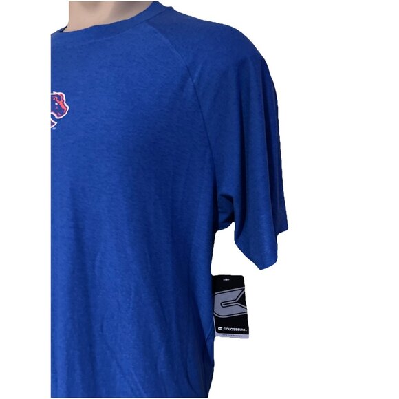 NWT Boise State University Broncos BSU Colosseum Blue Performance Shirt Mens  L - Picture 3 of 7